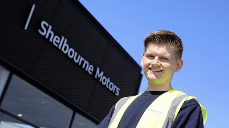 Joshua Ryans, who enjoyed the support of Usel&rsquo;s Stride Project, has now secured a job with ServiceMaster working at Shelbourne Motors   