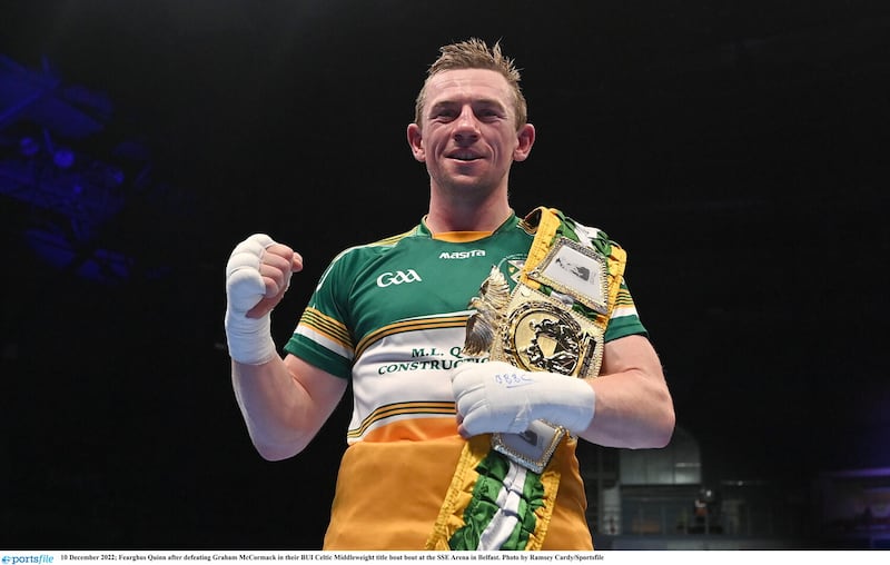 South Armagh native Fearghus Quinn also won on Saturday night