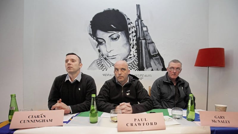 Ciara Cunningham, Paul Crawford and Gary McNally at at an RNU press conference Belfast in March 2013. Picture: Cliff Donaldson 