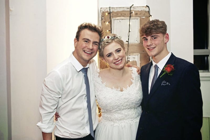 Adam Clark (left) pictured with his sister, Beth and their younger brother, Tim 