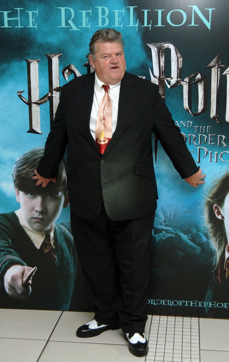 Robbie Coltrane starred as Hagrid in the Harry Potter films