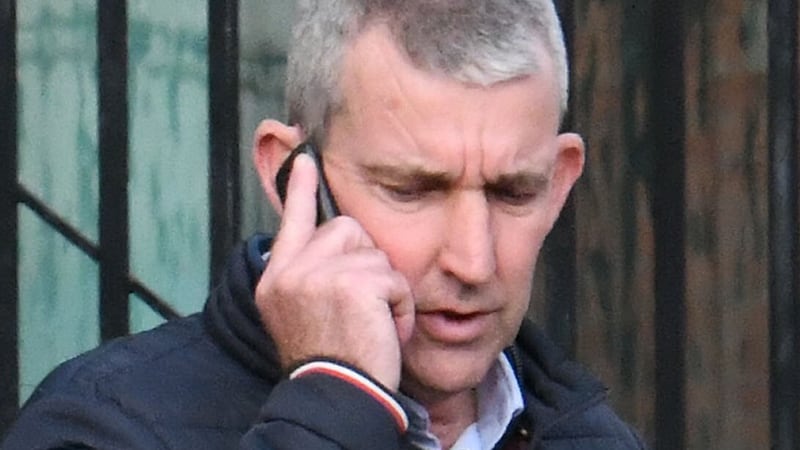 Dog breeder Sean Oliver McVeigh leaves Belfast Crown Court on Tuesday