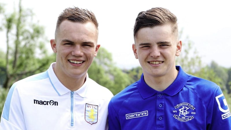 Rory and Ronan Hale, who are playing for English League clubs Aston Villa and Birmingham, have both declared for the Republic of Ireland Picture: Matt Bohill 