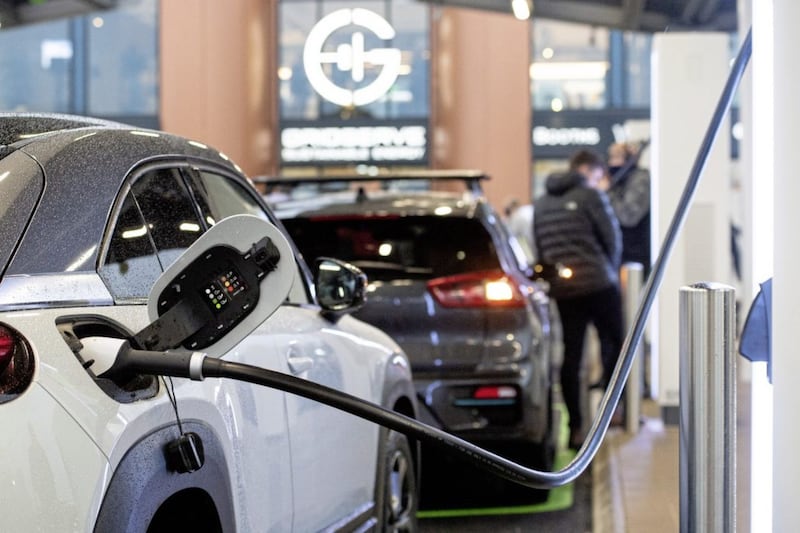 In a vision of the future for Northern Ireland electric car owners, Gridserve has opened the UK&#39;s first &#39;electric forecourt&#39; in Essex. The facility includes high speed wifi, shops, cafes, &#39;kids&#39; zones&#39; and exercise facilities. Picture by Jeff Spicer/PA Wire 