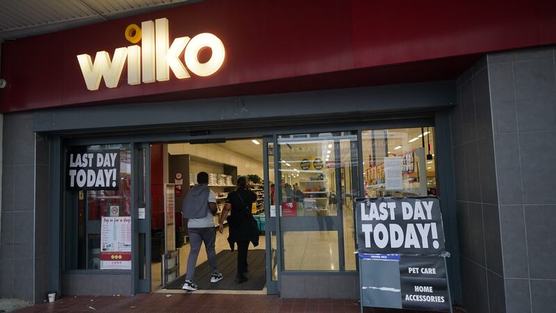 A general view of Wilko in Barking, east London. The retailer is to shut its last remaining shops on Sunday (Yui Mok/PA)