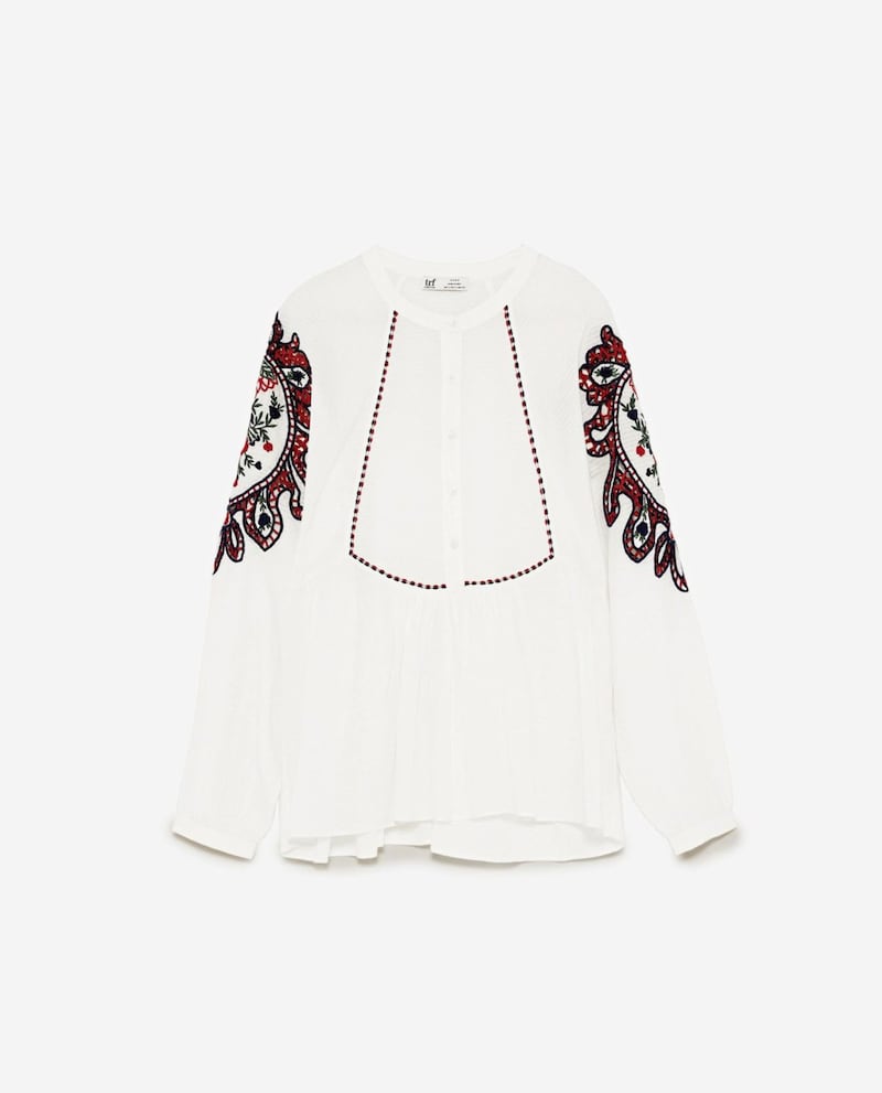 Zara&nbsp;Embroidered Tunic, &pound;25 