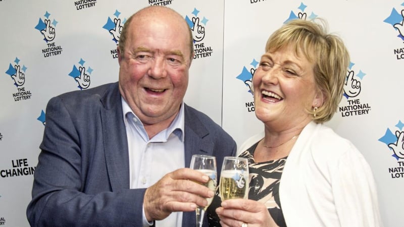 Colin and Eithna Bell from Newry won &pound;1m in 2017 