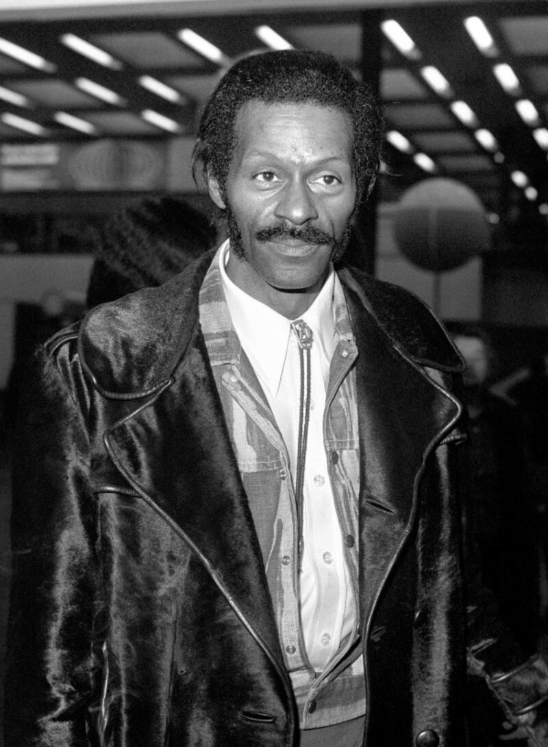American rock 'n' roll star Chuck Berry who has died at the age of 90, St Charles County Police Department in Missouri has said. (PA Wire)