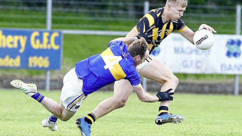 Rian O&#39;Neill was in outstanding form in Crossmaglen Rangers&#39; win against Madden Raparees on Saturday evening. Pic Philip Walsh... 