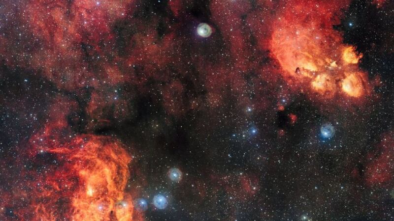 You need to see this incredible ESO image of the Cat's Paw and Lobster Nebula