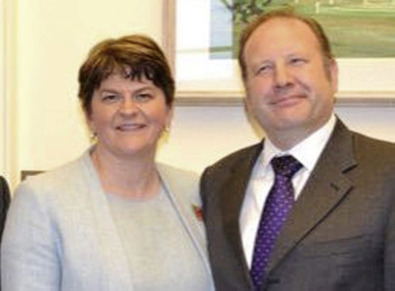 Councillor Graham Craig with DUP leader Arlene Foster   