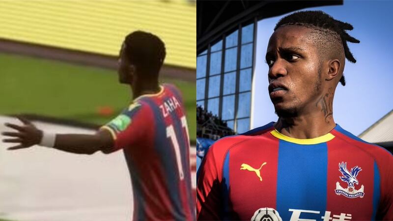 Zaha's hair before and after the update