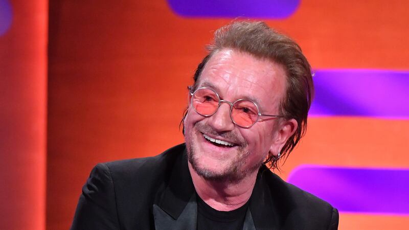 The U2 frontman appeared as a guest on The Graham Norton Show where he discussed meeting the Fly Me To The Moon singer.