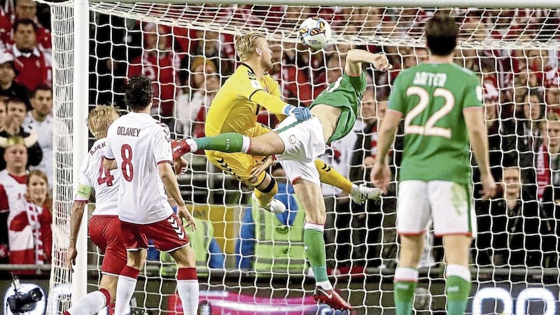 Shane Duffy&rsquo;s header put the Republic of Ireland 1-0 up against Denmark in November&rsquo;s World Cup Qualifying play-off, second leg, but the Danes hit back to secure progress via a 5-1 aggregate win. The Brighton &amp; Hove Albion defender insists the World Cup will be hard to watch, but feels it is time to focus on challenges ahead 