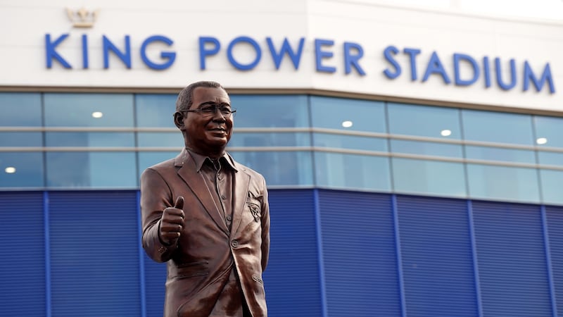 A statue of Vichai Srivaddhanaprabha was unveiled outside the King Power Stadium last year (Nick Potts/PA)