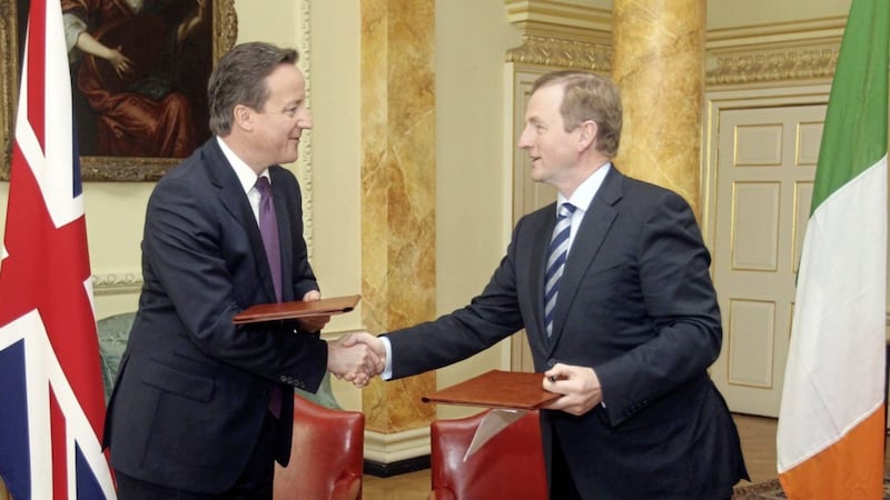 On March 12, 2012, a Downing Street summit between Enda Kenny and David Cameron generated a joint statement of 1,576 words which said: &ldquo;The relationship between our two countries has never been stronger or more settled.&quot; Photo: Lewis Whyld/PA 