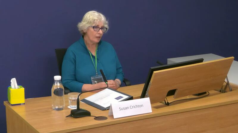 Susan Crichton gave evidence to the Post Office Horizon IT scandal inquiry
