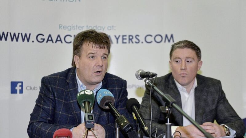 Club Players&#39; Association chairman Michael Briody (right) has called on GAA director general Paraic Duffy to &#39;park&#39; his Championship proposals. Picture by Sportsfile 
