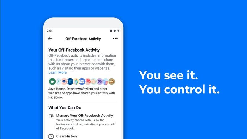 A new tool called Off-Facebook Activity will allow users to see the data shared with Facebook by other sites and delete it.