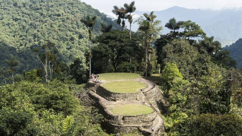 Colombia&#39;s Ciudad Perdida or Lost City, in the Sierra Nevada Mountains 