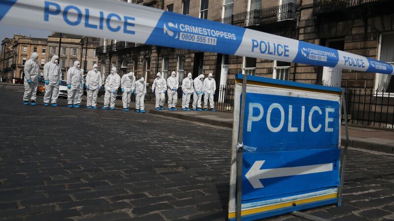 Police were called to the scene in Edinburgh on Wednesday evening.