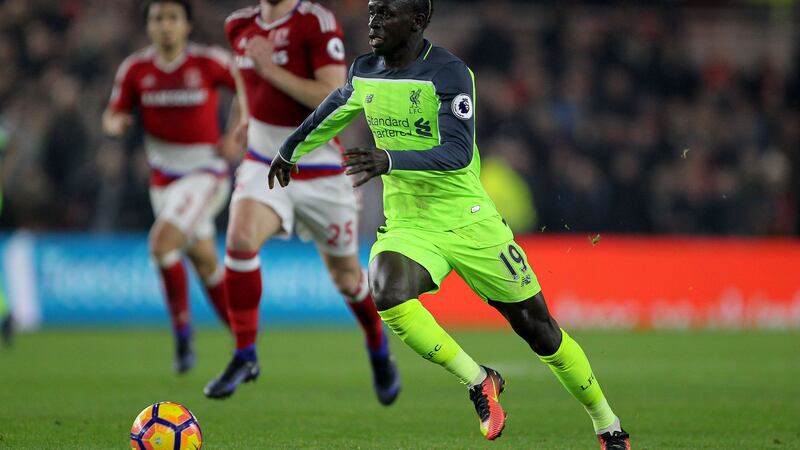 Liverpool's Sadio Mane in action against Middlesbrough at the Riverside last week<br />Picture by PA&nbsp;