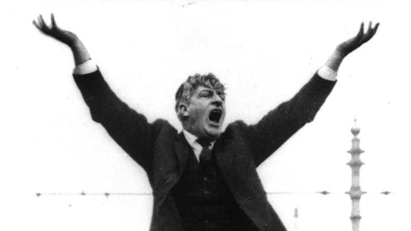 Trade union leader Jim Larkin pictured in 1923 &ndash; his posture in this photograph will be familiar to anyone who has seen Larkin&#39;s statue outside the GPO in Dublin 