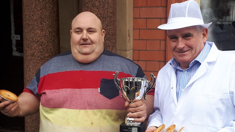 Ian Gerrard, from Wigan, wolfed down a meat and potato pie in 35.4 seconds.