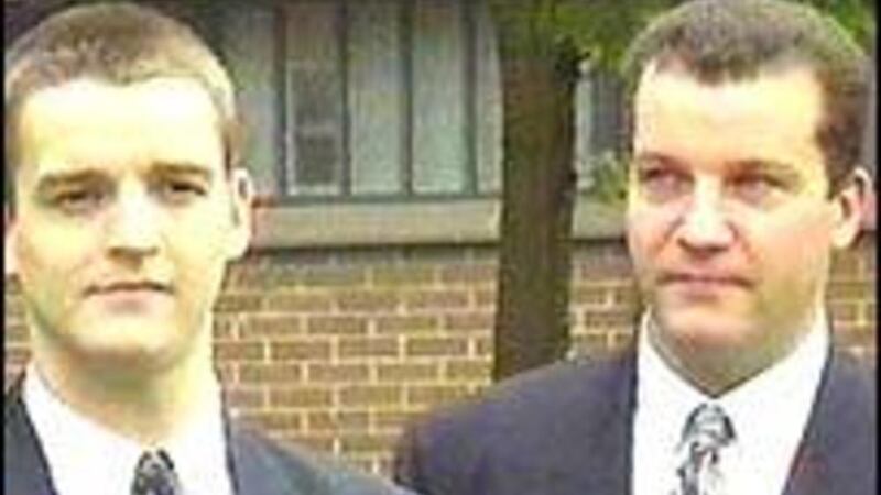 Scots Guardsmen Mark Wright and James Fisher who were convicted of the 1992 murder of New Lodge man Peter McBride 