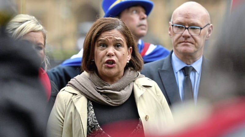 Sinn F&eacute;in leader Mary Lou McDonald has described the British government&#39;s Brexit deal as the &quot;least worst option&quot;. Picture by John Stillwell/PA Wire 