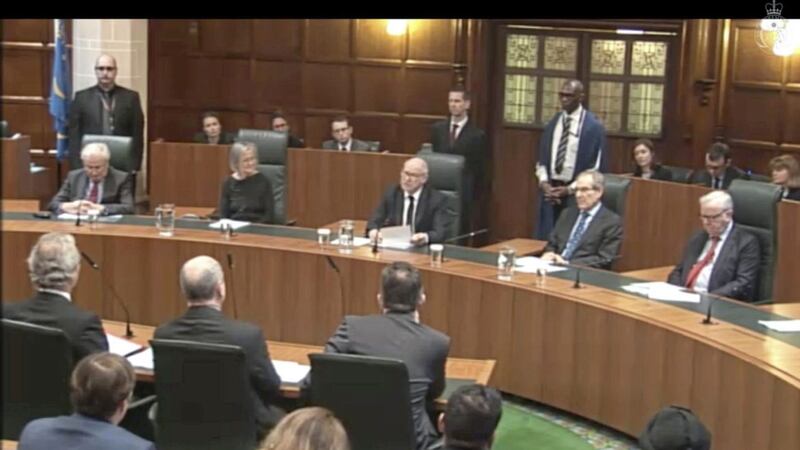 Lord Neuberger, President of the Supreme Court, announcing that the Government has lost its Brexit appeal. Picture by Supreme Court, Press Association 