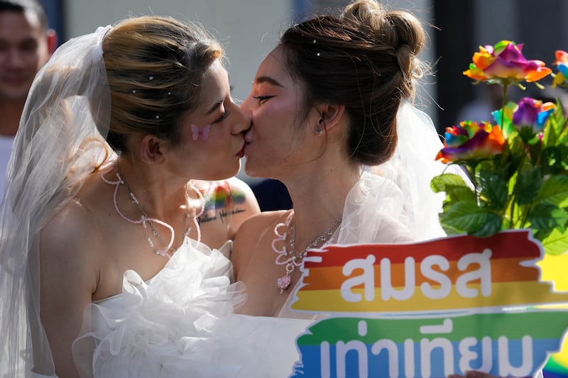 If implemented, the legislation would make the country the first in south-east Asia to legalise equal rights for marriage partners of any gender (AP)
