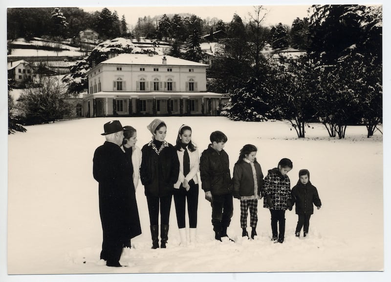 The Chaplin family at Manoir de Ban