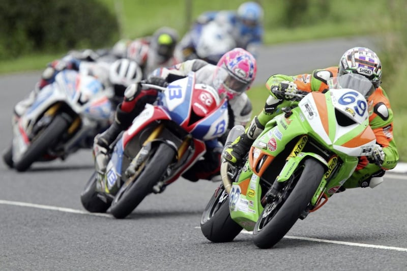 Road racers including the late William Dunlop Picture: Stephen Davison 