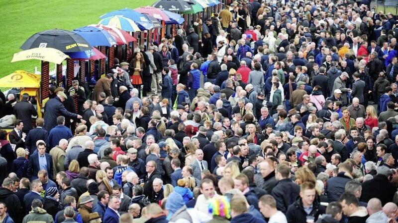 On-course turnover at Irish races meetings has plummeted from &pound;168.5m in 2006 to just &pound;64.8m last year 