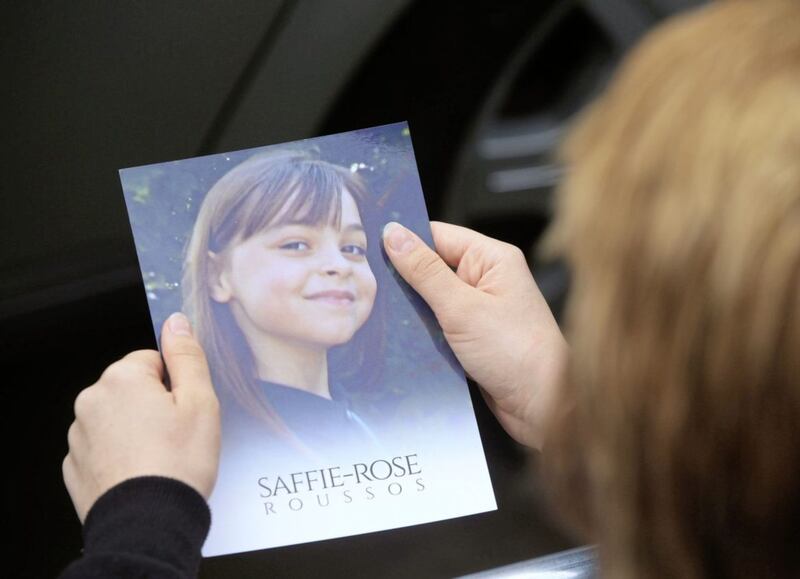 A leaflet which was handed out at the funeral service of Saffie Roussos, who died in the Manchester Arena bombing Picture: Danny Lawson/PA 