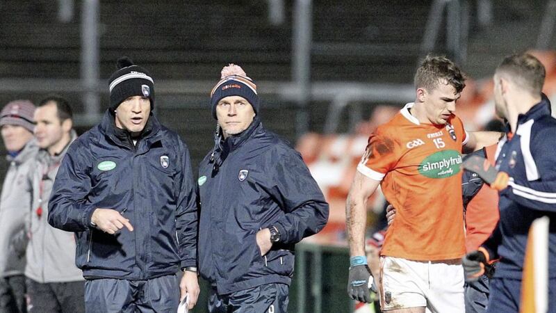 Armagh assistant manager Jim McCorry doesn&#39;t believe the punishment fits the crime when it comes to sanctions handed out for flaunting the pre-Championship training ban. Picture by Philip Walsh 