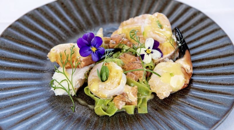 House smoked Kilmore cod, salmon, Rosslare crab claw and tiger prawn served at Reeds restaurant. Picture by Colin Shanahan DigiCol Photography &amp; Media Productions 