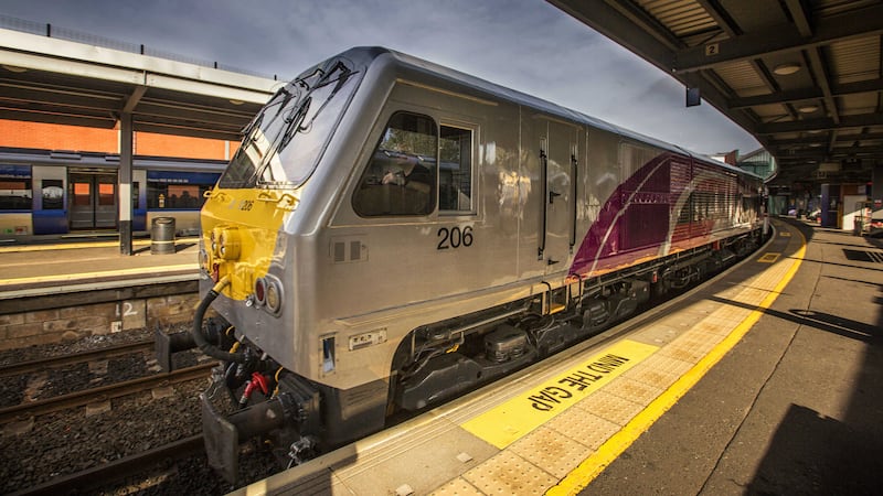 The first newly refurbished Enterprise train as part of a &pound;12.2 million upgrade programme 