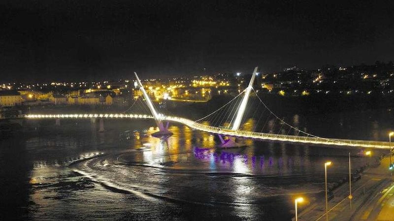 The Peace Bridge in Derry. Picture by Margaret McLaughlin 