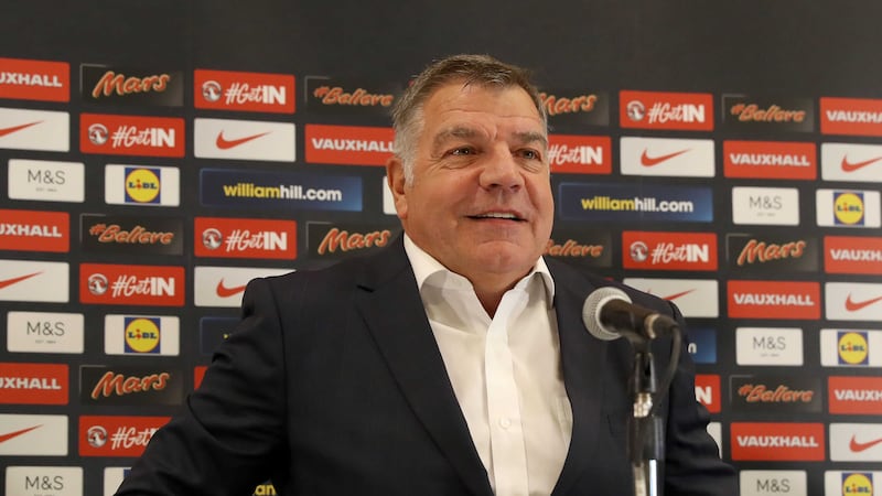 Sam Allardyce arrives for his first press conference as England manager at the Hilton Hotel, St George's Park on Monday<br />Picture by PA