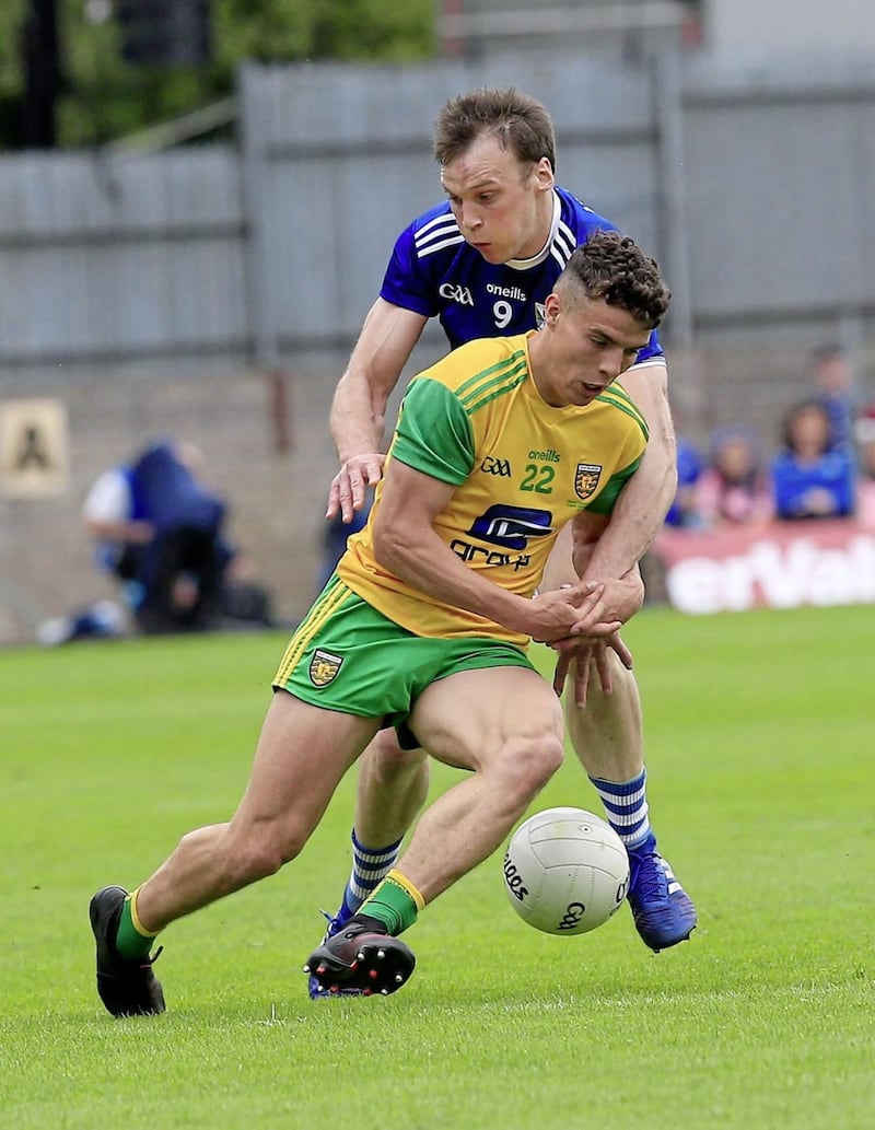 Despite not having played a minute of National League or Championship football, Odhran McFadden-Ferry was brought into the Donegal starting 15 for their Ulster final date with Cavan. Picture by Philip Walsh 