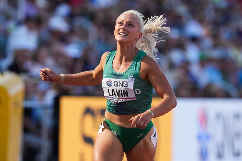 Sarah Lavin now holds Irish records at 100m and 100m hurdles
