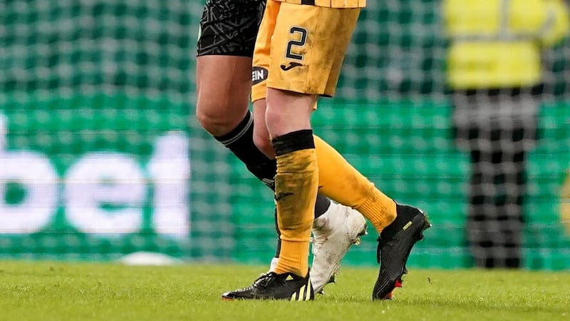 Joe Hart (left) was beaten by Nicky Devlin but mostly had a quiet evening (Andrew Milligan/PA)