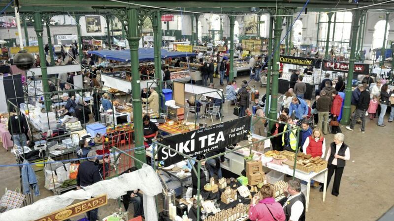 St George&#39;s Market in Belfast. Local authorities in England have been urged to prioritise market traders after a fresh round of funding to support businesses. 