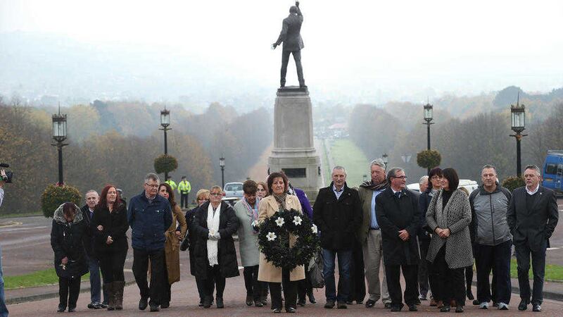 The ninth annual Silent Walk by Families of the Disappeared at Stormont. Picture by Hugh Russell 