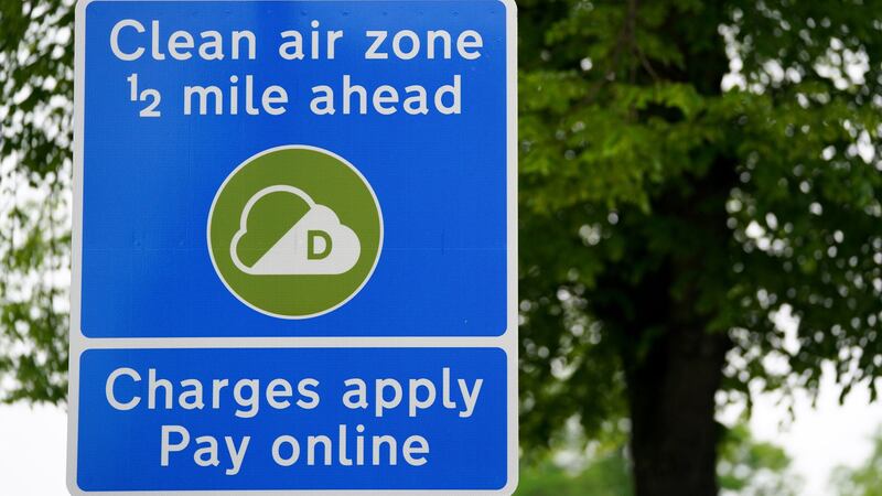 Clean air zones include measures aimed at boosting air quality (Jacob King/PA)