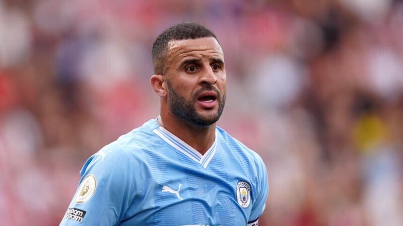 Kyle Walker has given Manchester City an injury scare ahead of the Champions League final (John Walton/PA)