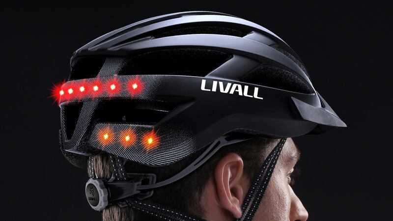 The Livall MTL Bluetooth Enabled Smart Helmet uses a motion sensor to detect collisions and sends a text message with location to contacts.