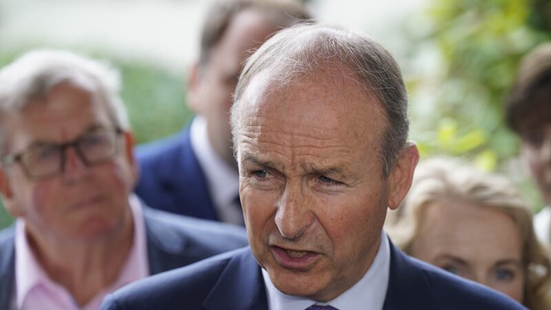 Fianna Fail leader Micheal Martin has told his party’s annual think-in there is a need to ‘combine urgent priorities with protecting Ireland against very real immediate and long-term threats’ (Niall Carson/PA)